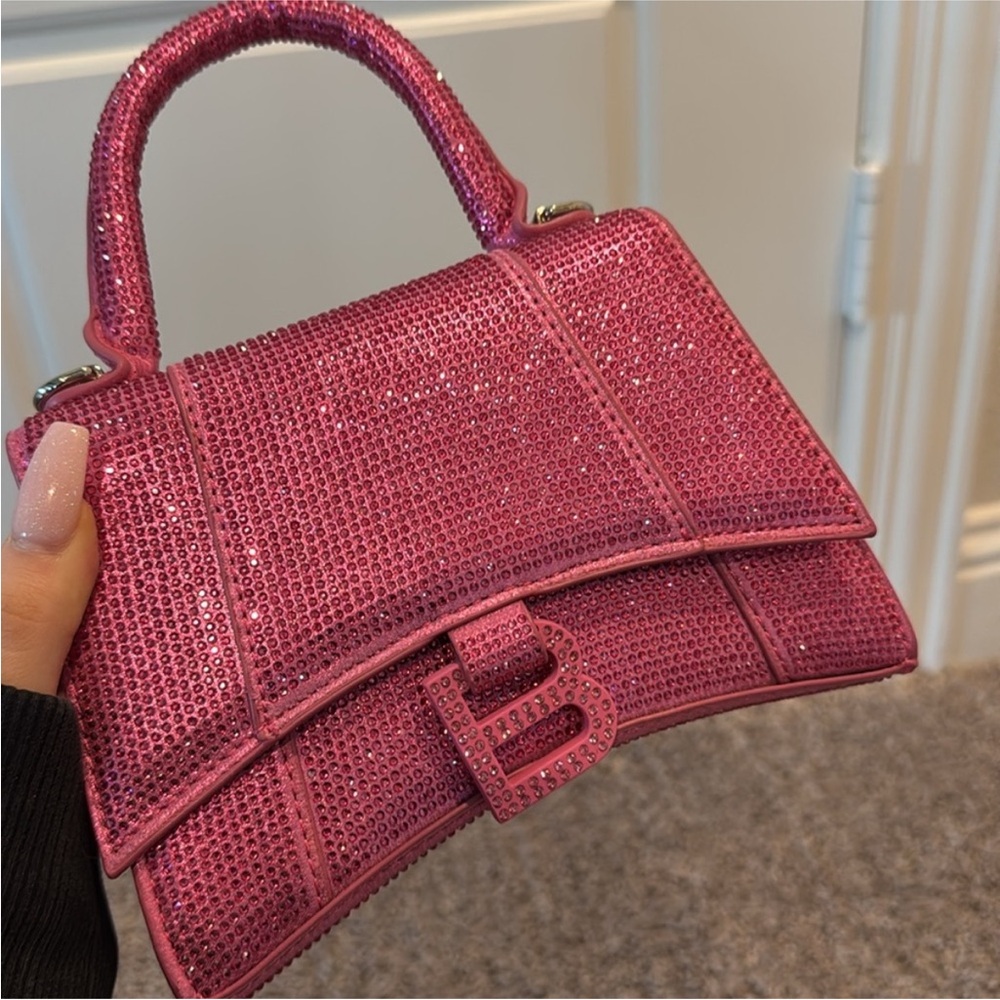 Pink Designer Rhinestone Handbag - Picture 3 of 4